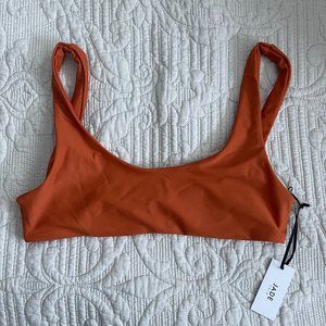 Jade Swim Rounded Edges Top - Burnt Orange Size L